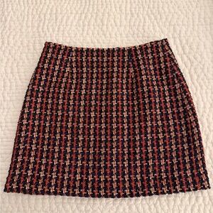 L'AGENCE Multicolor Tweed Skirt